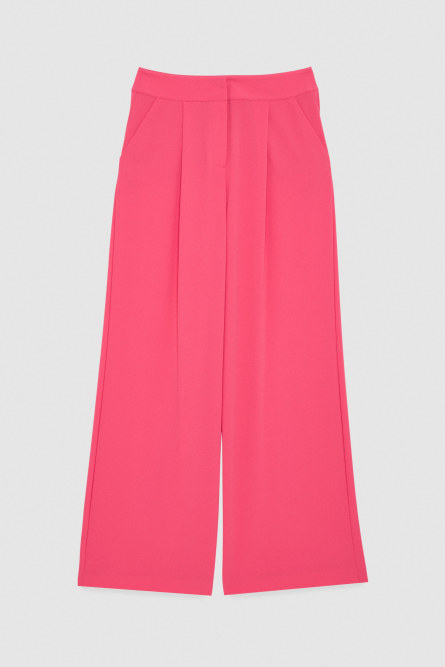 Sable crepe palazzo pants, Pink, Patrizia Pepe