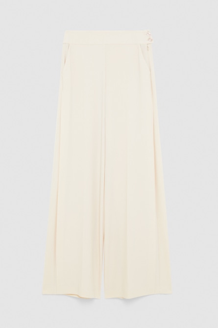 Pantalone con spacchi laterali, Beige, Patrizia Pepe