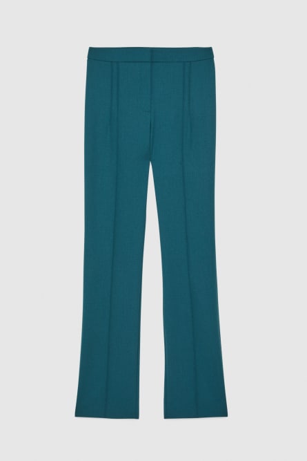 Slim gabardine pants, Green, Patrizia Pepe