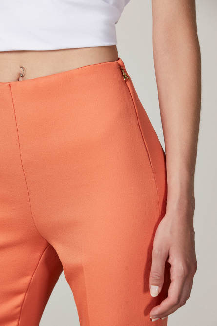 Slim flared pants, Orange, Patrizia Pepe