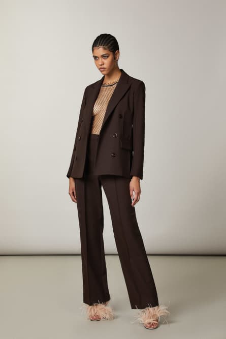 Palazzo pants, Brown, Patrizia Pepe