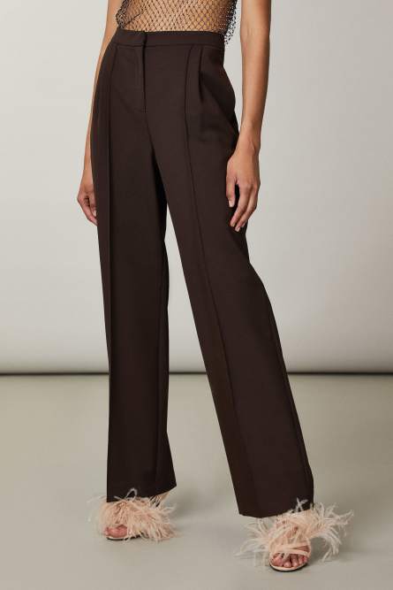 Palazzo pants, Brown, Patrizia Pepe
