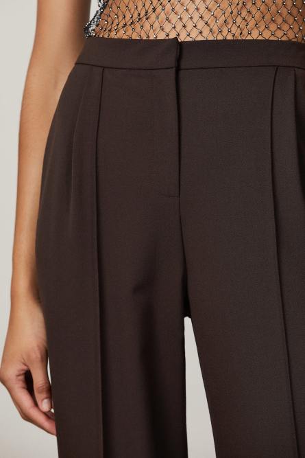 Palazzo pants, Brown, Patrizia Pepe