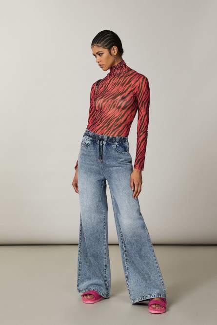 Low-rise denim pants, Blue, Patrizia Pepe