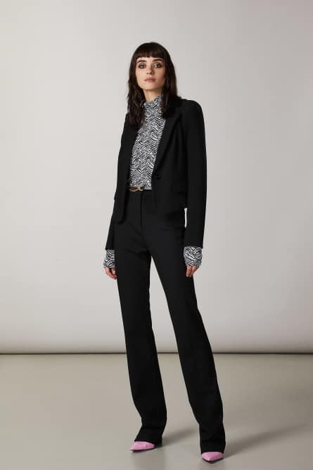 “ESSENTIAL” stretch pants, Black, Patrizia Pepe