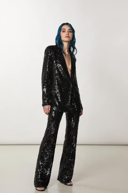 Tulle pants with sequins, Black, Patrizia Pepe