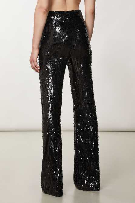 Tulle pants with sequins, Black, Patrizia Pepe