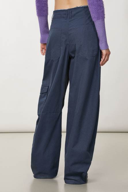 Canvas cargo pants, Grey, Patrizia Pepe