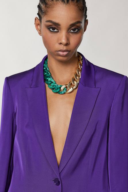 Two-button blazer, Purple, Patrizia Pepe