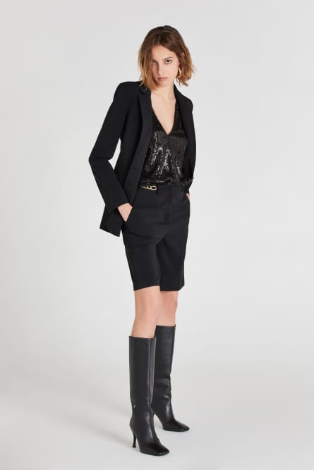 High-heeled boots, Black, Patrizia Pepe