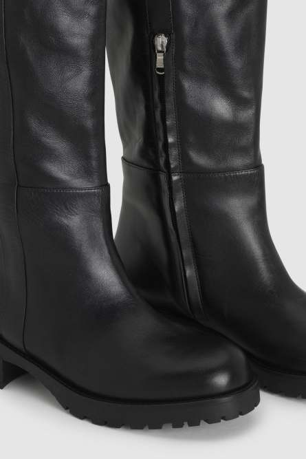Biker boots, Black, Patrizia Pepe