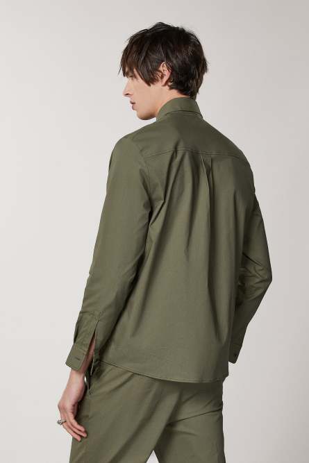 Oversized pocket shirt, Green, Patrizia Pepe