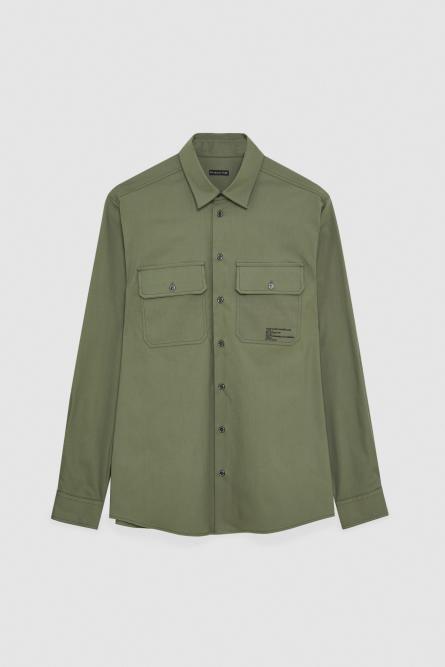 Oversized pocket shirt, Green, Patrizia Pepe