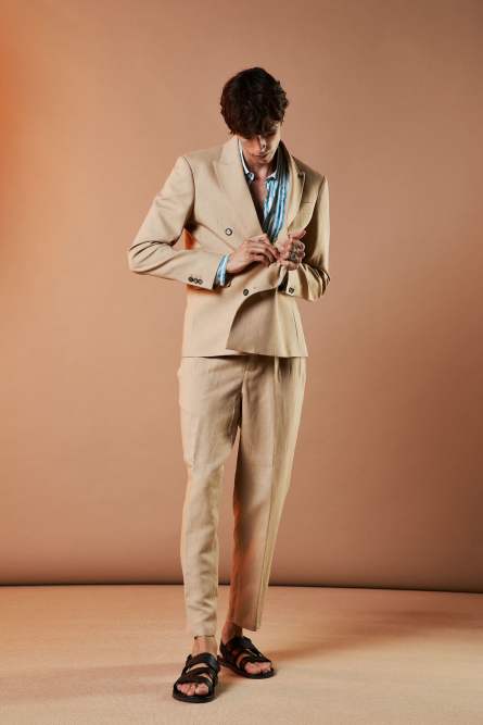 Linen joggers, Beige, Patrizia Pepe