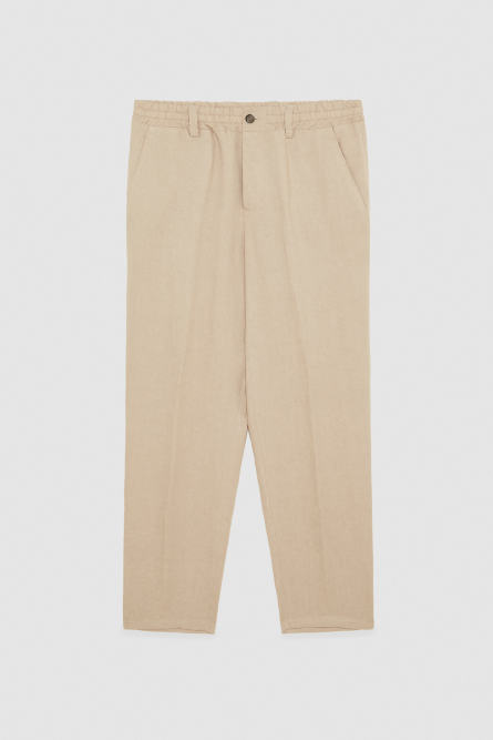 Linen joggers, Beige, Patrizia Pepe