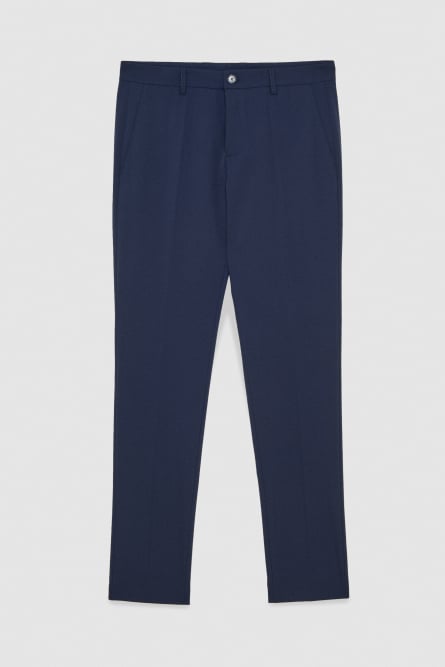 Pantaloni slim in gabardina, Blu, Patrizia Pepe