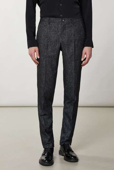 Classic slim fit pants, Black, Patrizia Pepe