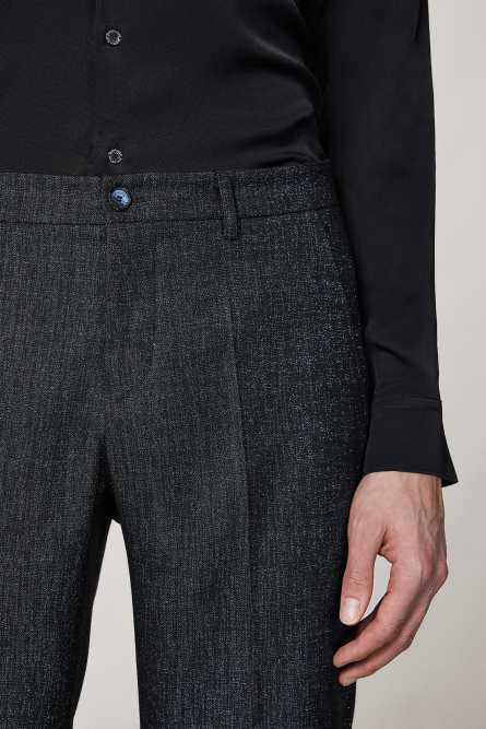 Classic slim fit pants, Black, Patrizia Pepe