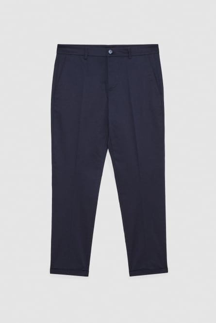 Pantalón de corte ceñido al tobillo, Azul