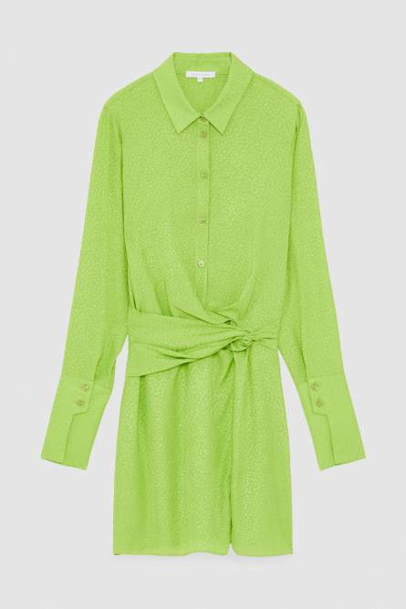 Fluid mini dress, Green, Patrizia Pepe