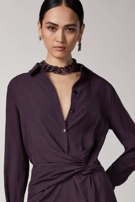 Fluid mini dress, Purple, Patrizia Pepe