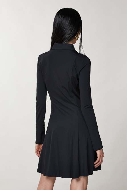 Shirt dress, Black, Patrizia Pepe