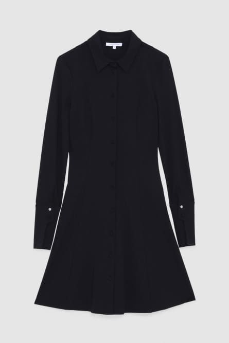 Shirt dress, Black, Patrizia Pepe