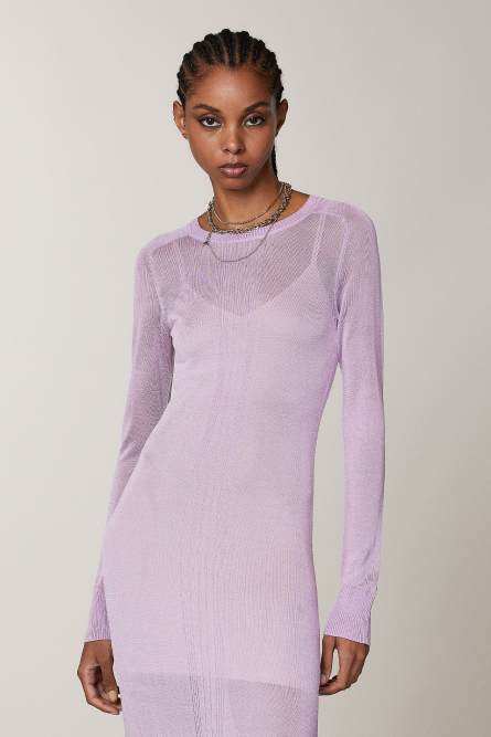 Long-sleeved dress, Purple, Patrizia Pepe