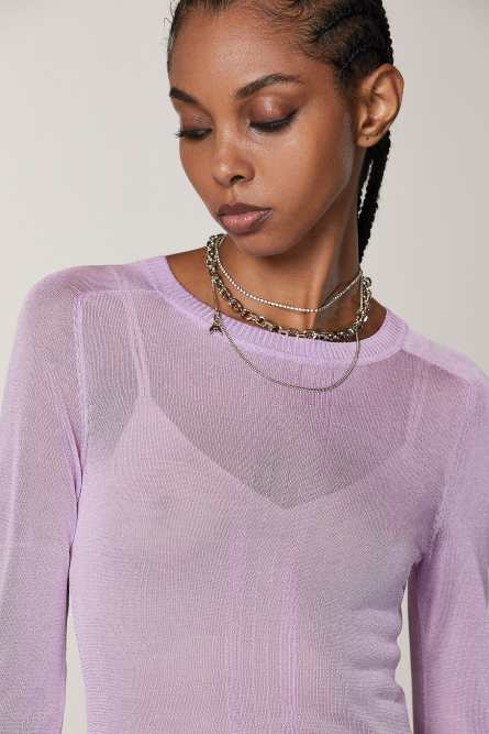 Long-sleeved dress, Purple, Patrizia Pepe