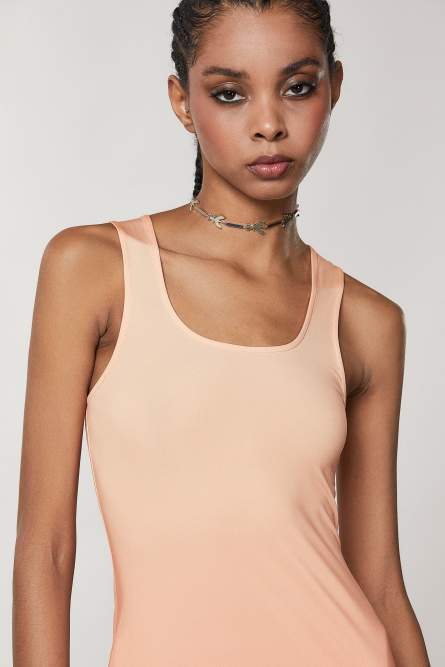 Long sleeveless dress, Orange, Patrizia Pepe