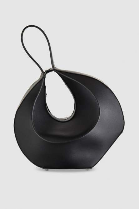 Кожаная сумка Bangle bag на плечо, Черный, Patrizia Pepe