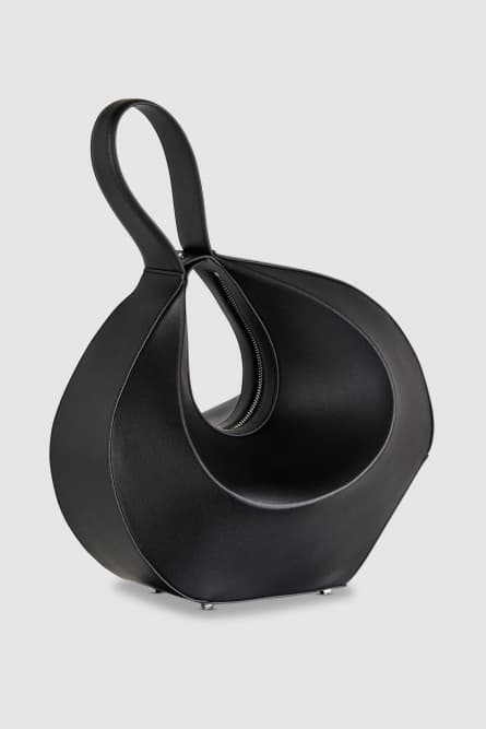 Кожаная сумка Bangle bag на плечо, Черный, Patrizia Pepe