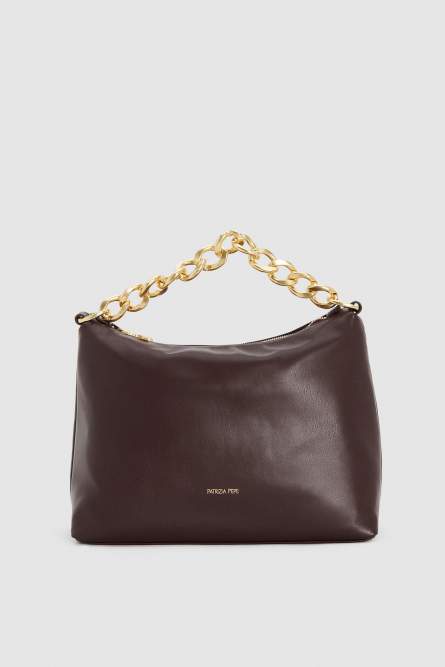 Medium Hobo drop bag, Purple, Patrizia Pepe