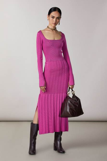 Medium Hobo drop bag, Purple, Patrizia Pepe