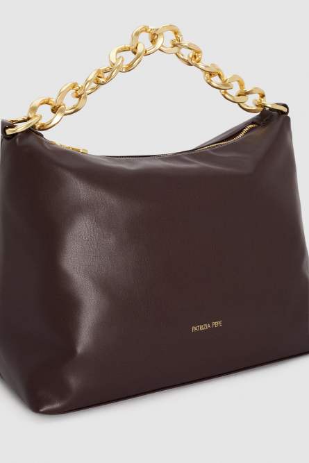 Medium Hobo drop bag, Purple, Patrizia Pepe