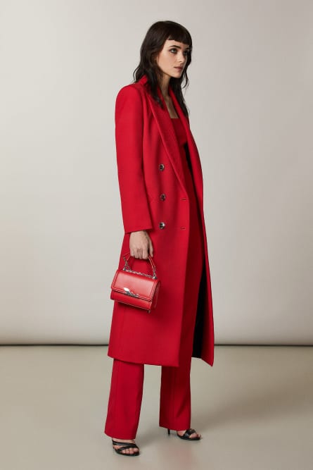 “ESSENTIAL” Fly small-flap crossbody bag, Red, Patrizia Pepe