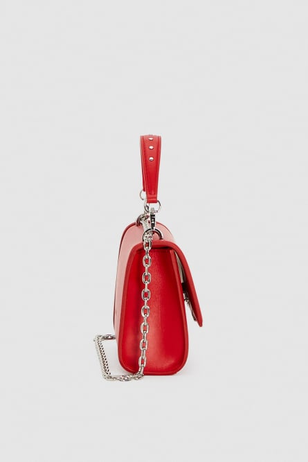 “ESSENTIAL” Fly small-flap crossbody bag, Red, Patrizia Pepe