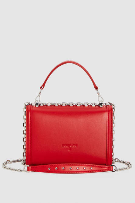 “ESSENTIAL” Fly small-flap crossbody bag, Red, Patrizia Pepe