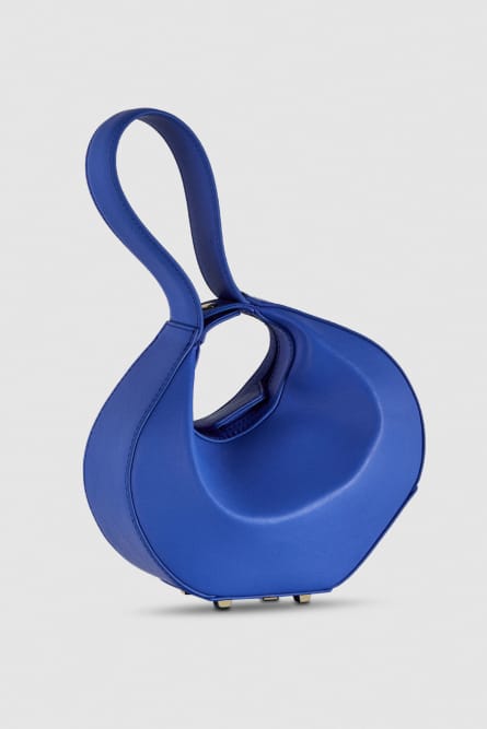 Bangle Bag Hobo Small, Blau, Patrizia Pepe