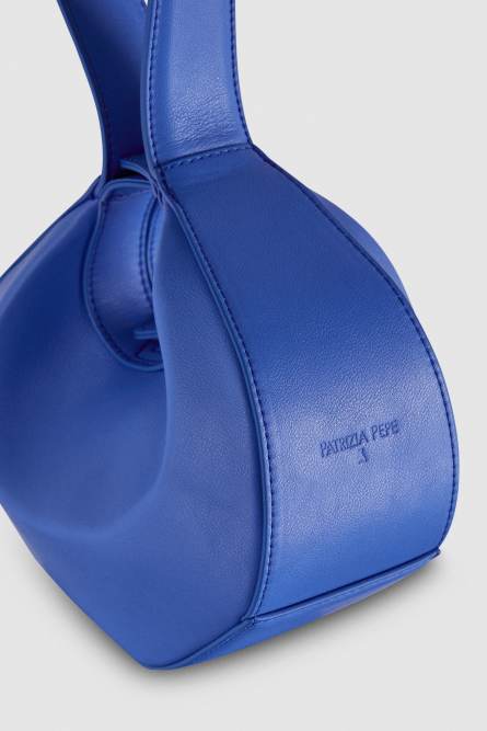 Bangle Bag Hobo Small, Blau, Patrizia Pepe
