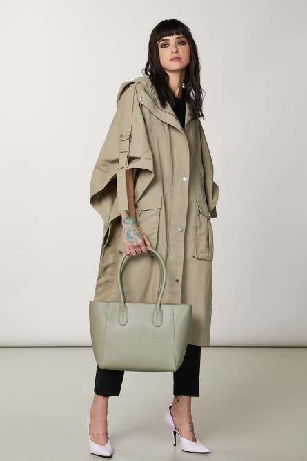 Fly Bag shopper bag, Green, Patrizia Pepe