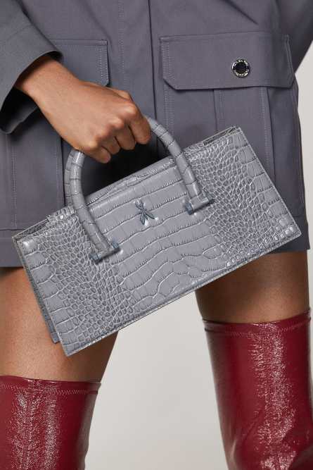 Fly Bamby Croco, Grigio, Patrizia Pepe