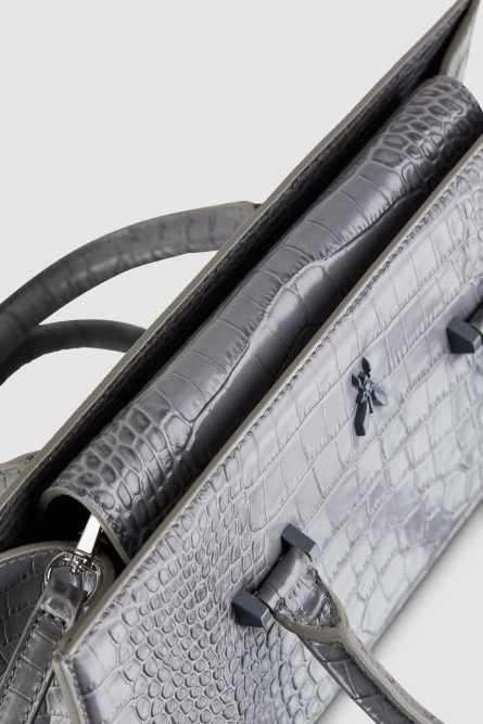 Fly Bamby Croco, Grigio, Patrizia Pepe