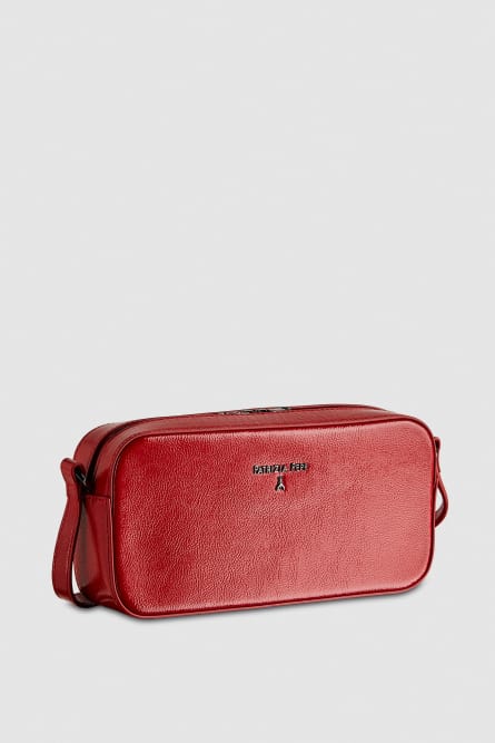 Red mini crossbody bag with zip | Patrizia Pepe