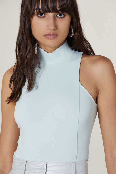 Wetsuit-look bodysuit, Green, Patrizia Pepe