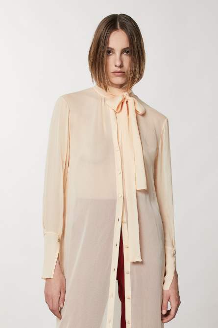 Viscose shirt dress, Beige, Patrizia Pepe
