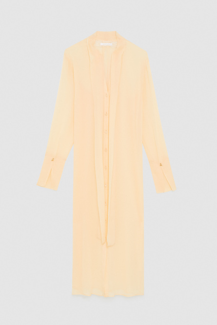 Viscose shirt dress, Beige, Patrizia Pepe