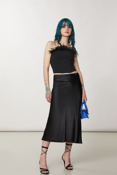 Corset, Black, Patrizia Pepe