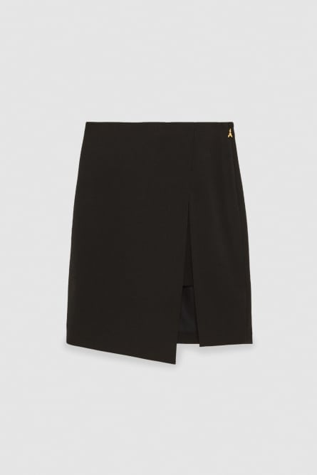 ESSENTIAL crepe pencil skirt, Black, Patrizia Pepe
