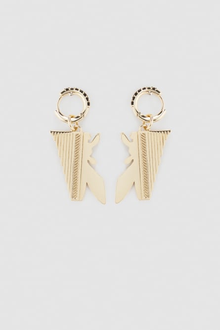 Rock Crystal sleeper earrings, Gold, Patrizia Pepe
